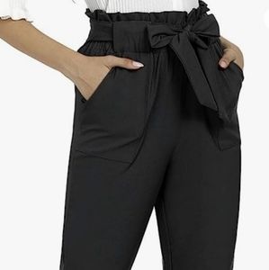 NWT Freeprance Black Paperbag Pants XS